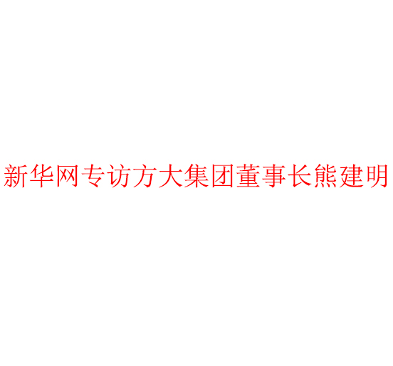 新华网专访尊龙凯时集团董事长熊建明